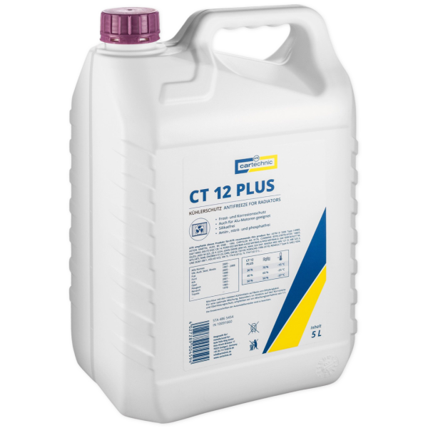 Cartechnic CT12 Plus Antigel Rosu Concentrat 5L CART999 CT12 PLUS 5L